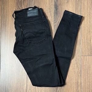 Levi’s 710 Super Skinny Mid-rise All-Black Jeans
